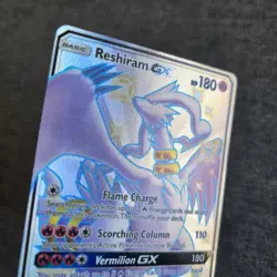 Reshiram GX HOLO SV51/SV94 Hidden Fates: Shiny Vault Near MINT Pokemon Card NM - Image 2