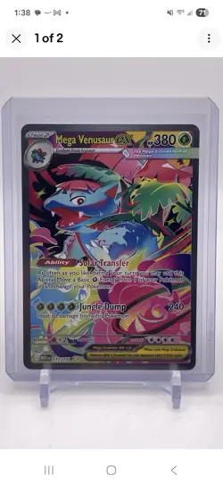 Mega Venusaur EX SIR 177/132 Mega Evolution English pokemon TCG Near Mint Card - Image 1