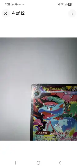 Mega Venusaur EX SIR 177/132 Mega Evolution English pokemon TCG Near Mint Card - Image 3