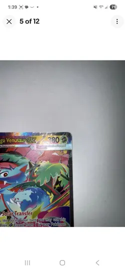 Mega Venusaur EX SIR 177/132 Mega Evolution English pokemon TCG Near Mint Card - Image 4
