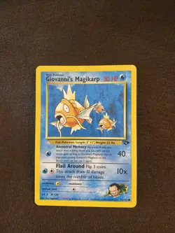 Pokemon TCG Giovanni's Magikarp Gym Challenge 73 Unlimited Common Card - Image 1