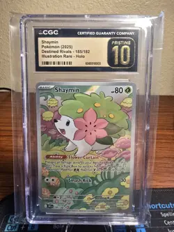 CGC PRISTINE 10 Shaymin 185/182 IR Destined Rivals DRI Pokemon Card - Image 1