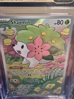 CGC PRISTINE 10 Shaymin 185/182 IR Destined Rivals DRI Pokemon Card - Image 3