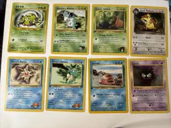 Vintage WotC 8 Card Lot 1st Edition Staryu Horsea Swinub Oddish ShadowlessGastly - Image 1