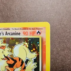 Pokemon TCG Blaine's Arcanine Gym Challenge Holo Card 1/132 Unlimited Rare - Image 3