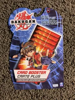 BAKUGAN BATTLE BRAWLERS CARD BOOSTER PACK 3 ABILITY/2 METAL SPIN MASTER 2008 New - Image 1