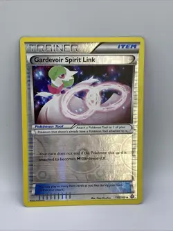 Pokemon TCG Gardevoir Spirit Link Primal Clash 130/160 Reverse Holo Uncommon - Image 1