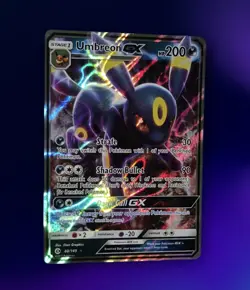 2017 Pokemon UMBREON GX 80/149 Sun & Moon Ultra Rare Card - Image 3