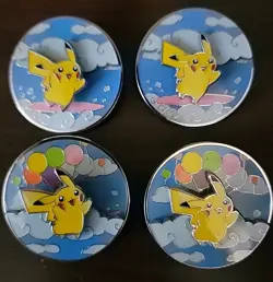 Set Of 4- 2021 Celebrations Flying & Surfing Pikachu Pin Official Pokemon - Image 2