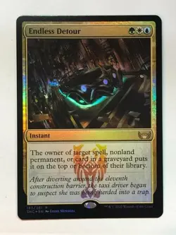 Endless Detour #183/281 MTG Streets New Capenna SNC Foil Rare Near Mint - Image 1