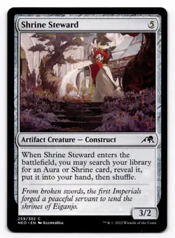 Shrine Steward - NM MTG NEO - Kamigawa: Neon Dynasty 259/302 - Image 1