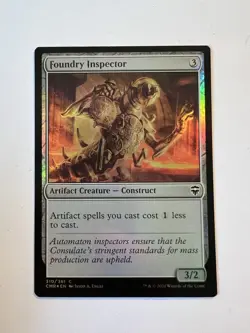 Foundry Inspector - FOIL - MTG Commander Legends - NM - Image 1