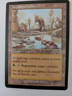 MtG Magic The Gathering - Urza's Destiny - YAVIMAYA HOLLOW (x2) - Rare Land - NM - Image 2