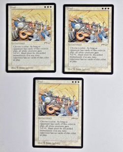 MTG Jih4d (Arabian Nights) Jihadd Trio NM RAW - Image 1