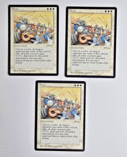 MTG Jih4d (Arabian Nights) Jihadd Trio NM RAW - Image 4