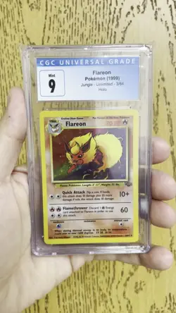 Pokemon TCG Flareon Jungle 3/64 Holo Unlimited Holo Rare - Image 2