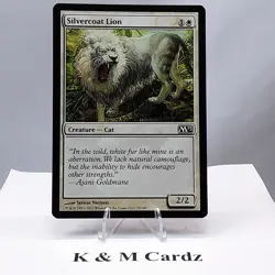 MTG - M13 - Silvercoat Lion - #035 - Lightly Played - Image 1