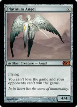 MTG English Platinum Angel NM Normal Magic 2010 Core Set - Image 1