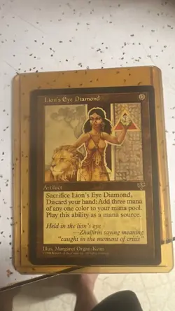 Rare Lion's Eye Diamond MTG Card Near Mint Condition MTG NM Almost Mint Mirage - Image 1