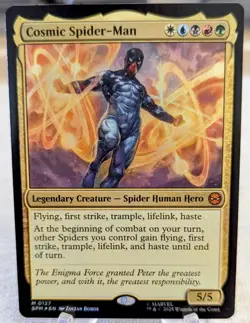 MTG Cosmic Spider-Man Marvel's Spider-Man Foil Mythic #0127 - Image 1