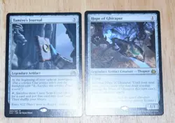 MTG 2x Legendary Artifact TAMIYO'S JOURNAL & HOPE OF GHIRAPUR - Image 1