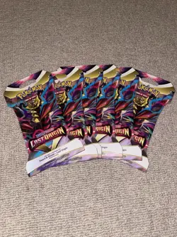 6 x Pokemon TCG Lost Origin Sleeved Booster Packs Pokemon New & Sealed - Image 1