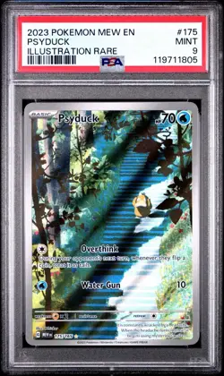 2023 Pokemon Mew Illustration En-151 Psyduck #175 PSA 10 Gem Mint - Image 1
