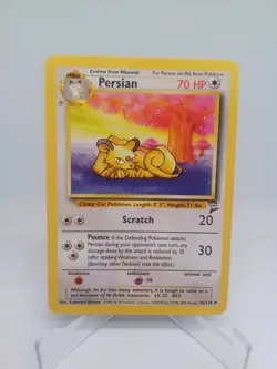 Pokemon TCG Persian Base Set 2 56/130 Regular Unlimited Uncommon Card - Image 1