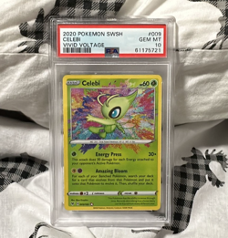 Pokemon Celebi Vivid Voltage Amazing Rare #009 PSA 10 Gem Mint - Image 1