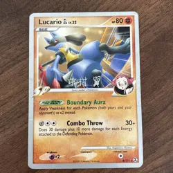 Pokemon Lucario GL 8/111 Rising Rivals World Championships 2009 Rare MP - Image 1