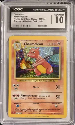 Pokemon Charmeleon #002 Holo Classic Deck Charizard Ho-Oh EX *CGC 10 Gem Mint* - Image 1