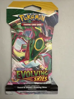 4 Sleeved Evolving Skies Full Art Set Booster Packs Pokemon TCG Sword & Shield - Image 4
