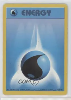 Water Energy Shadowless Pokemon Base Set #102 1999 READ - Image 1