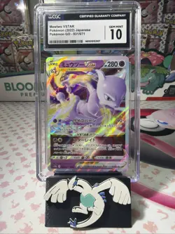 Pokemon TCG 2022 Pokemon GO Japanese MEWTWO VSTAR 031/071 CGC Gem Mint 10 - Image 1