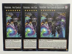 3X Kerzebs, The Gaoled Glutton DOOD-EN048 C Doom of Dimensions NM 1st Ed Yugioh - Image 1