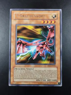 YUGIOH 2005 | Y-DRAGON HEAD | DR1-DE060 | GERMAN | RARE | VG - EXCELLENT - Image 1