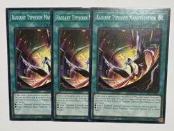 3X Radiant Typhoon Manifestation DOOD-EN062 Doom of Dimensions NM 1st Ed Yugioh - Image 1
