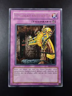 YUGIOH 2005 | BARREL BEHIND THE DOOR | DR1-DE043 | GERMAN | RARE | VERY GOOD - Image 1