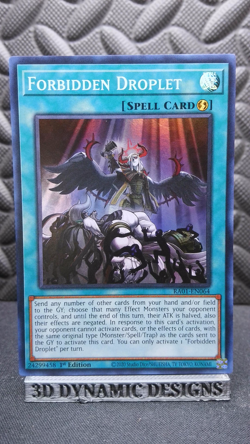 | Yugioh Forbidden Droplet RA01-EN064 1st Edition Super Rare NM 🔥 | - Image 1