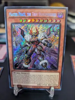 Yugioh! 1x Master Peace, the True Dracoverlord DOOD-EN018 Secret Rare 1st Ed NM - Image 1