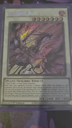 Yu-Gi-Oh Bramble Rose Dragon Secret Rare 1st Edition DOOD-EN039 - Image 2