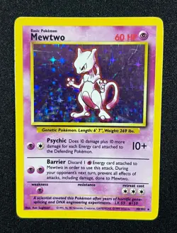 Mewtwo 10/102 Holo - Pokemon TCG Base Set Rare Card - Image 1