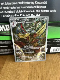 Pokemon Kingambit TCG SVP 130 Black Star Promo Card NM Condition - Image 2