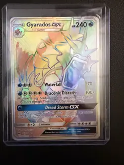 Gyarados GX Full Art Secret Rare Holographic Card Crimson Invasion - Image 1