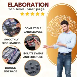 Jumbo Toploader Binder - Holds 640+ Top Loaders for Cards, 16 Pocket Top Load... - Image 4