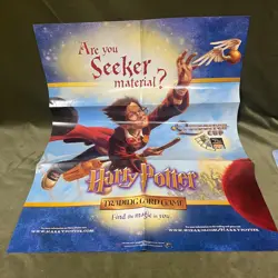 2001 Harry Potter WOTC TCG Quidditch Cup Trading Card Game SEALED with/Poster ++ - Image 2