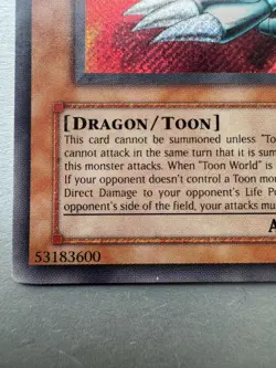 Blue-Eyes Toon Dragon MRL-000 Secret Rare Yugioh Card - Image 4