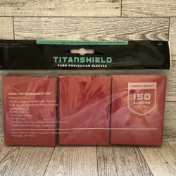 TitanShield (150 Sleeve/Black) Standard Sized Trading Card Sleeves - Image 1