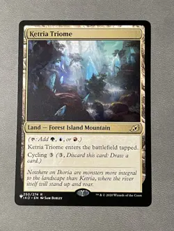 MTG -1x Ketria Triome - The List: Ikoria Lair of Behemoths - NM - Magic - #250 - Image 1