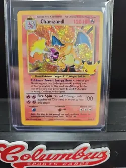 Pokemon TCG Charizard Holo Rare Card 25th Anniversary Edition 4/102 - Image 1